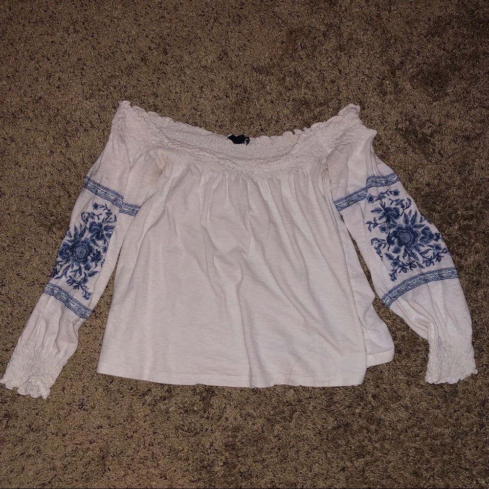 Off the shoulder shirt